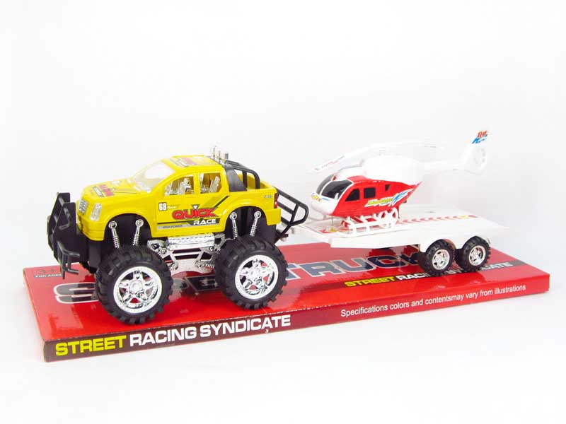 Friction Truck W/Plane(2C) toys