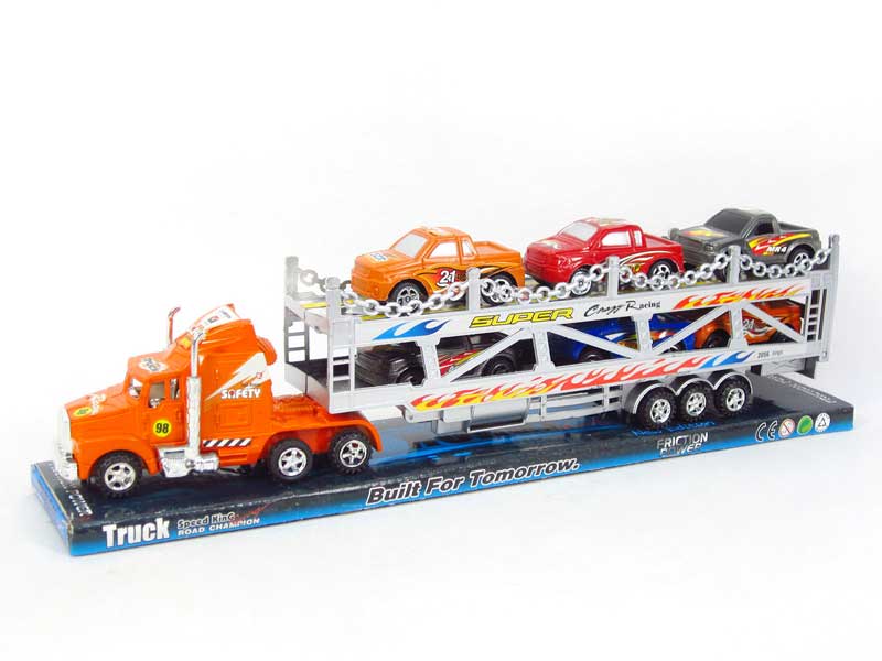 Friction Double Deck Trailer toys