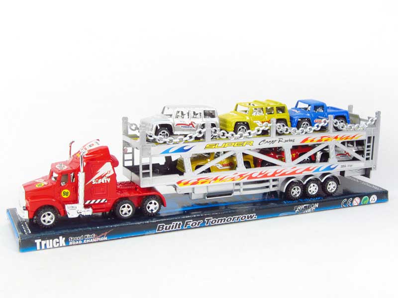 Friction Double Deck Trailer toys