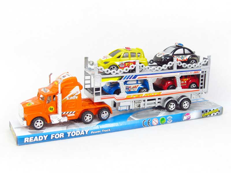 Friction Double Deck Trailer toys