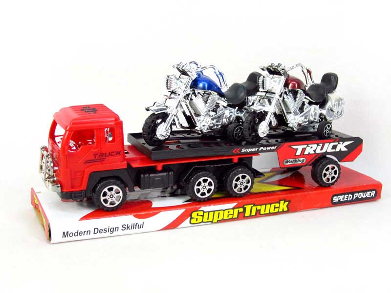 Friction  Truck Tow Free Wheel Motorcycle toys