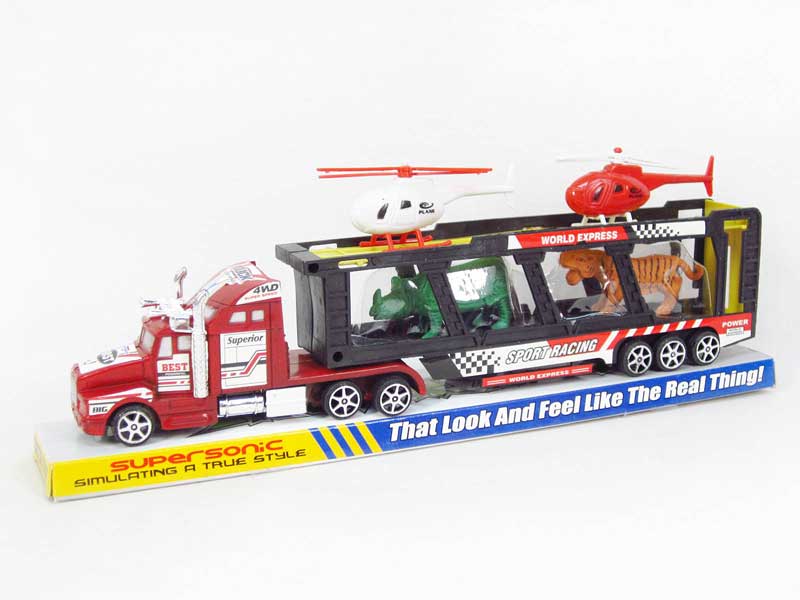 Friction Double Deck Trailer toys