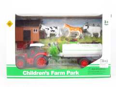 Friction Farmer Tractor Set