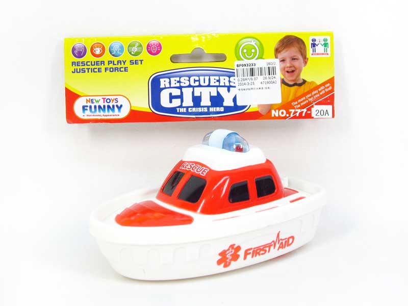 Friction Boat W/L_S toys