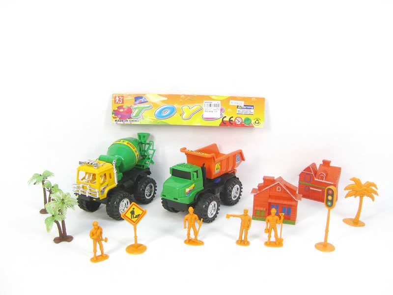 Friction Construction Truck Set(2in1) toys