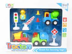 Friction Construction Truck Set(3in1)