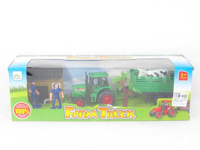 Friction Farmer Tractor Set toys