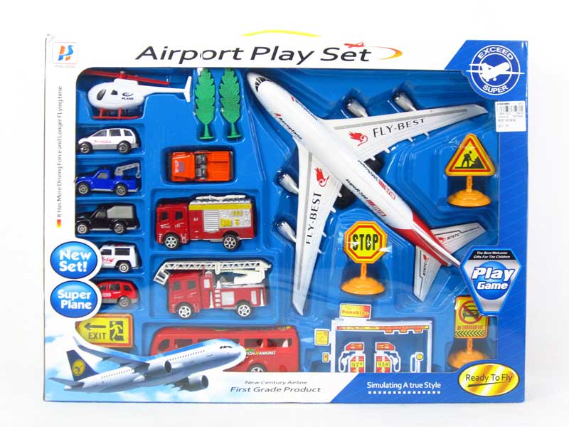 Friction Power Plane Set(2C) toys