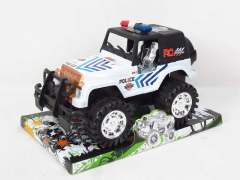 Friction Power Jeep Police Car(2C)