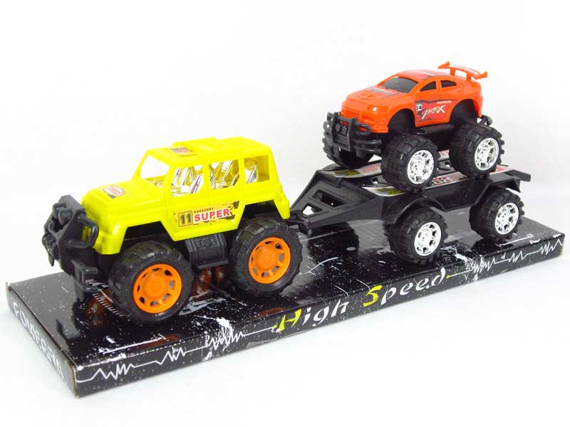 Friction Truck Tow Racing Car(4S) toys