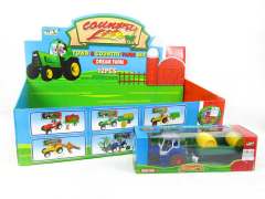 Friction Farmer Tractor Set(12in1)