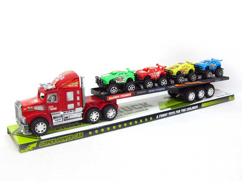 Friction Truck Tow Free Wheel Cross-country Car toys