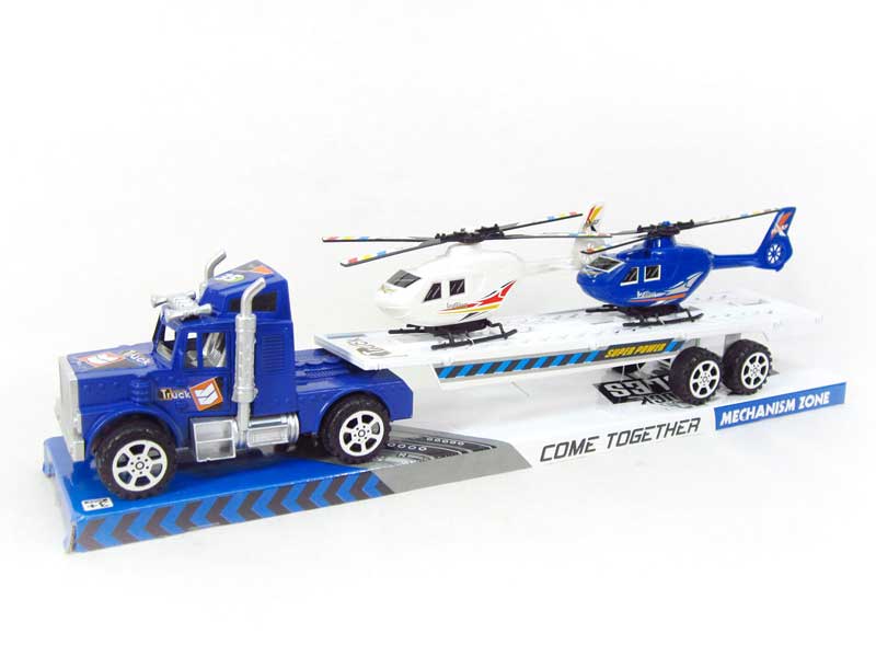 Friction Truck Tow Helicopter(2C) toys