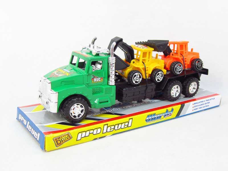 Friction Truck Tow Construction Truck(2S2C) toys