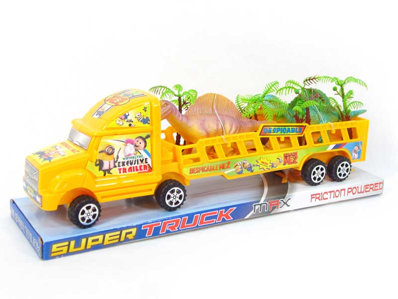 Friction Truck Tow Dinosaur(4C) toys