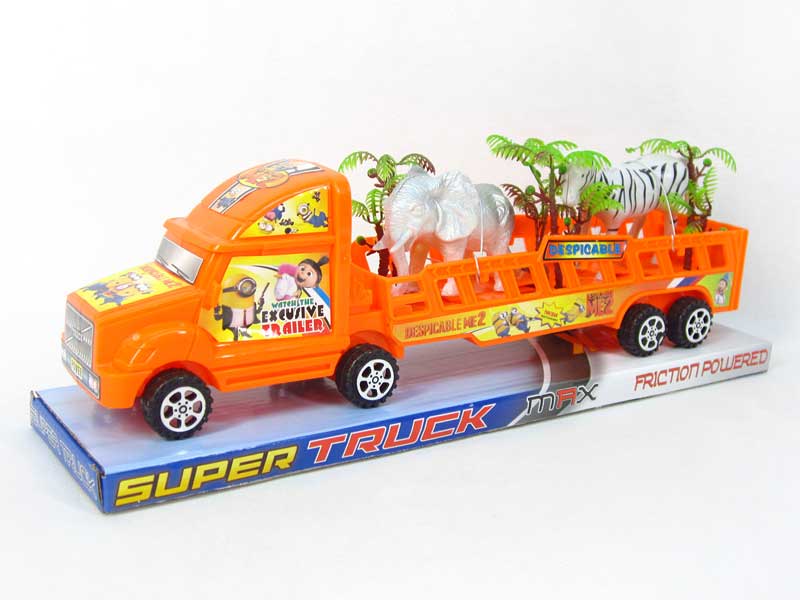 Friction Truck Tow Animal(4C) toys