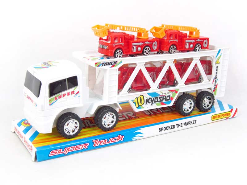 Friction Double Deck Trailer toys