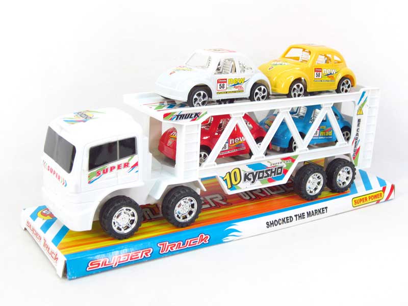 Friction Double Deck Trailer toys