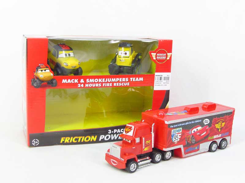Friction Container Truck & Free Wheel Constrution Car toys