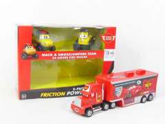 Friction Container Truck & Free Wheel Constrution Car