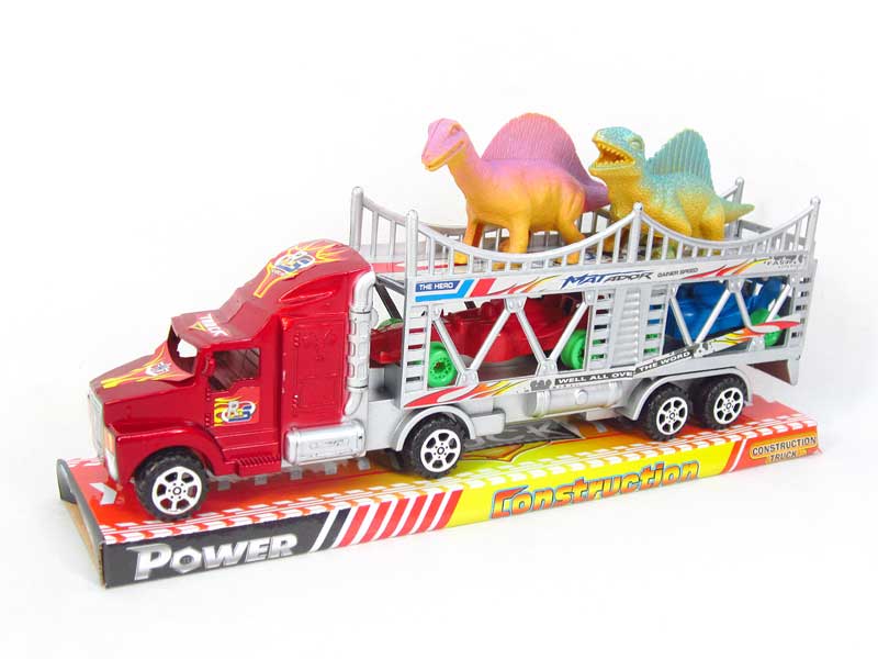 Friction Double Deck Trailer(2C) toys