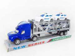 Friction Truck Tow Police Car(2C)