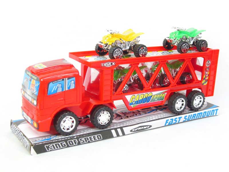 Fricetion Truck Tow Motocycle toys
