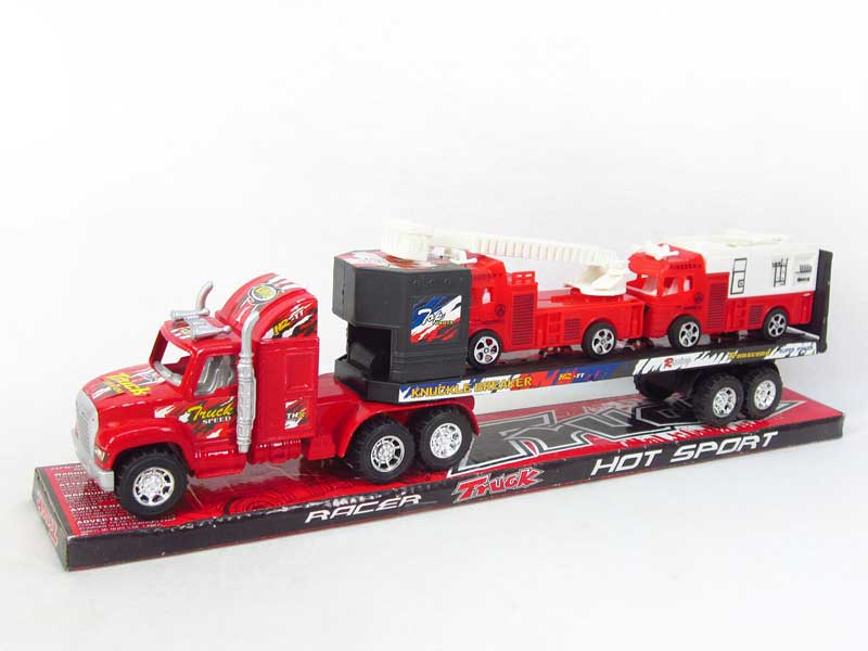 Friction Truck Tow Fire Car(3C) toys