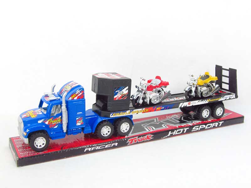 Friction Truck Tow Motorcycle(3C) toys