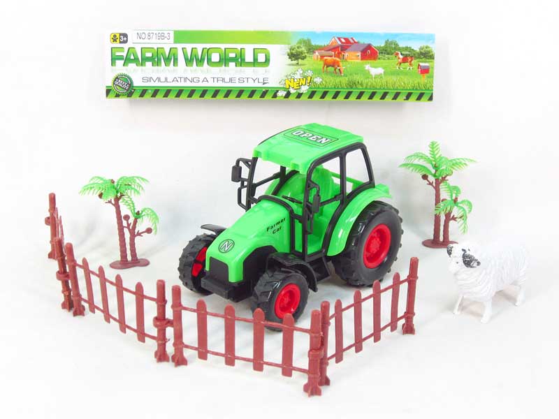 Friction Farmer Tractor Set(2C) toys