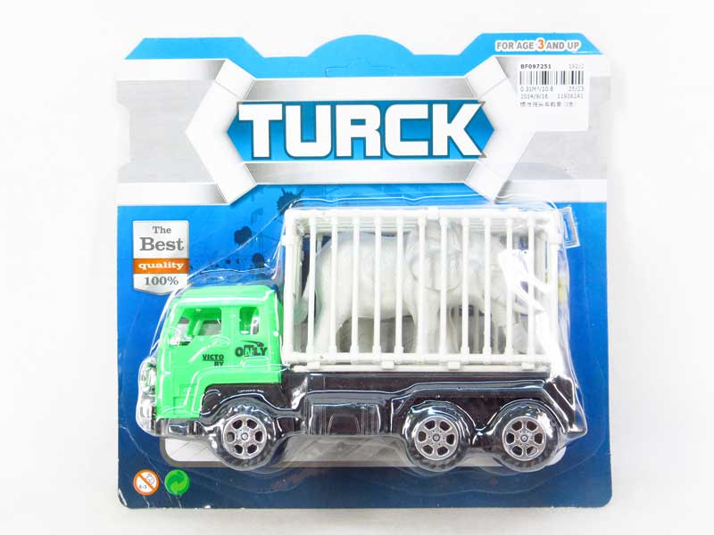 Friction Truck Tow Elephant(3C) toys
