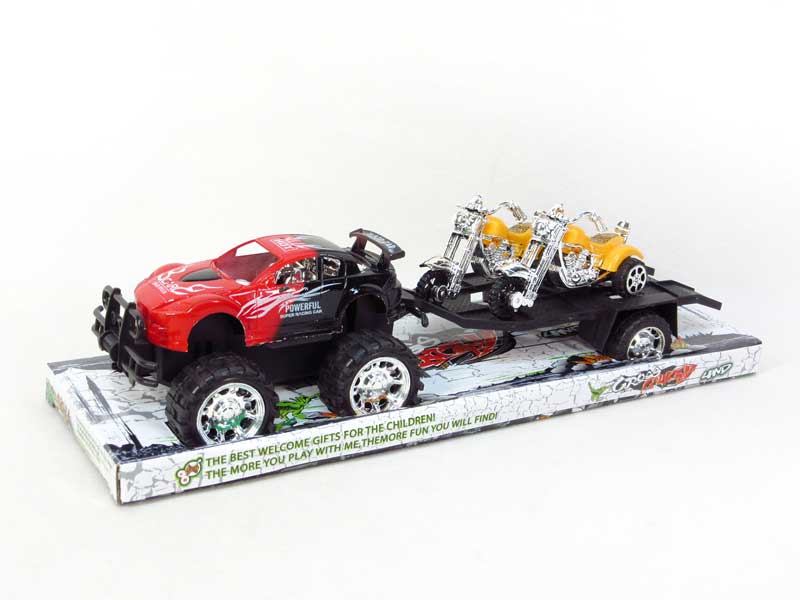 Friction Racing Car Tow Truck(2S2C) toys
