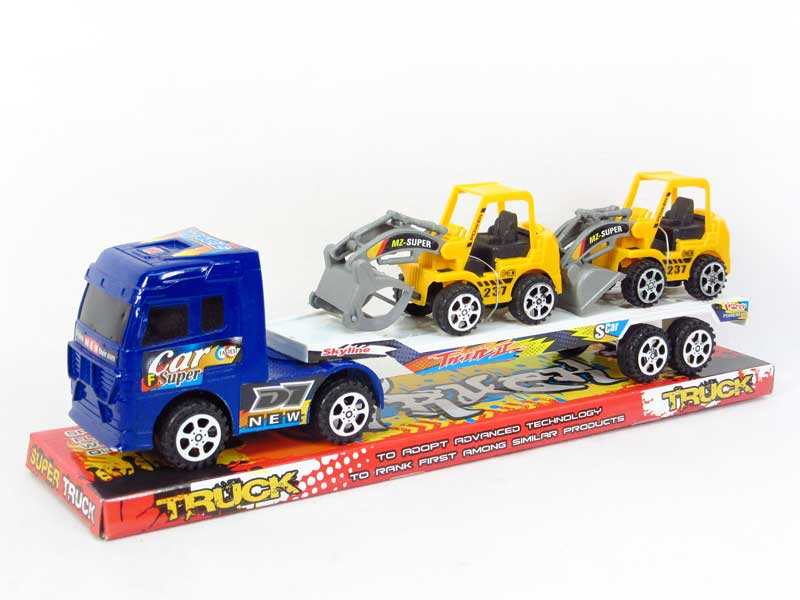 Frcition Truck Tow Free Wheel Construction Truck(3C) toys