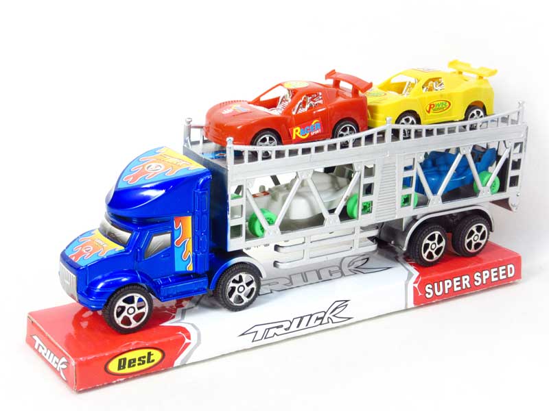 Friction Double Deck Trailer(2C) toys