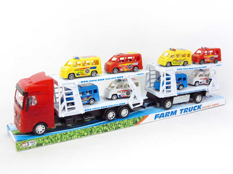 Friction Double Deck Trailer toys