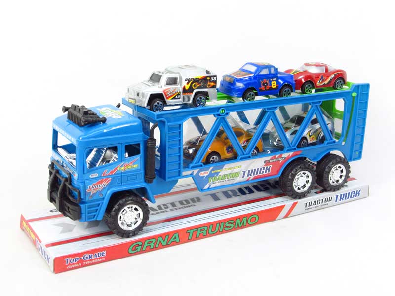 Friction Double Deck Trailer(2C) toys