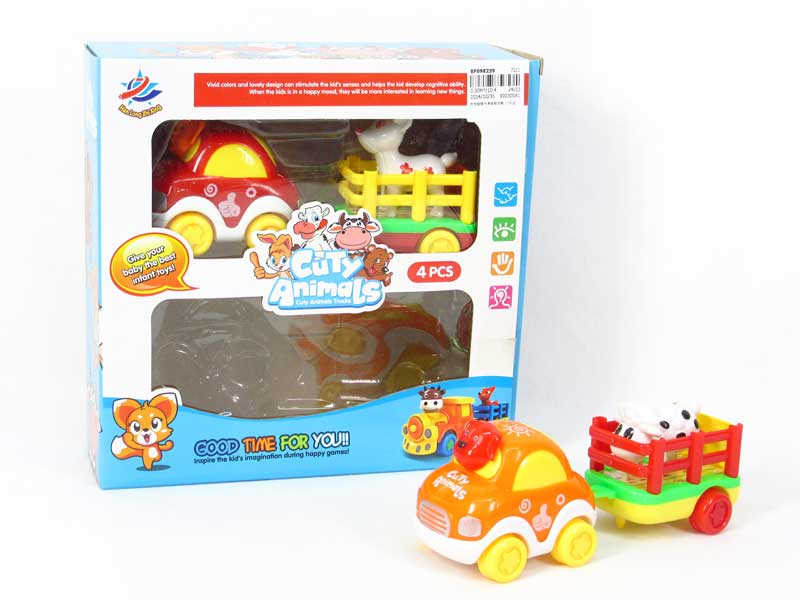 Friction Car Tow Animals(2in1) toys