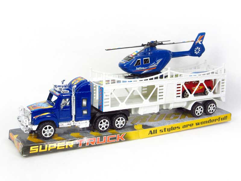 Friction Double Deck Trailer(3C) toys