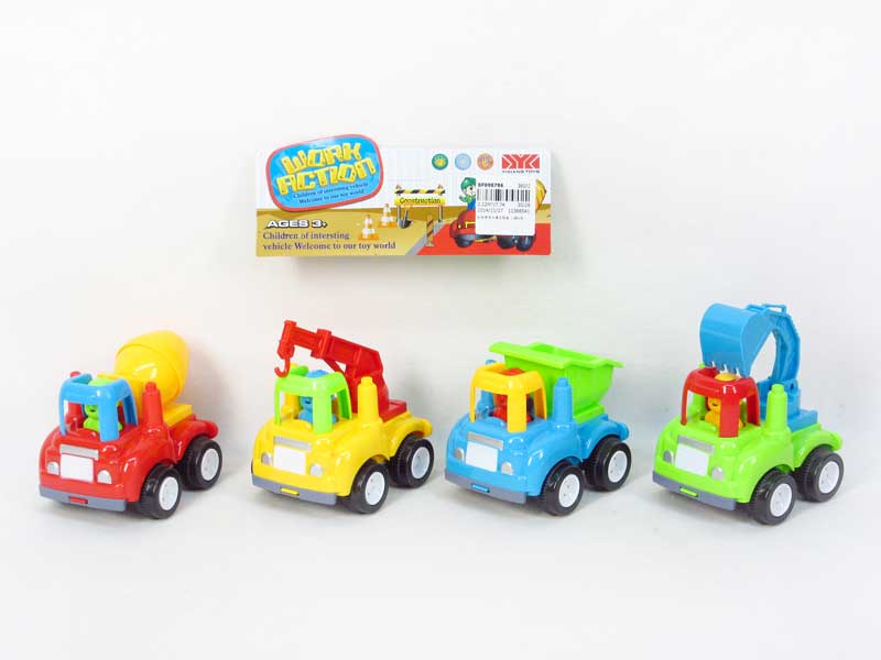 Friction Construction Truck(4S4C) toys