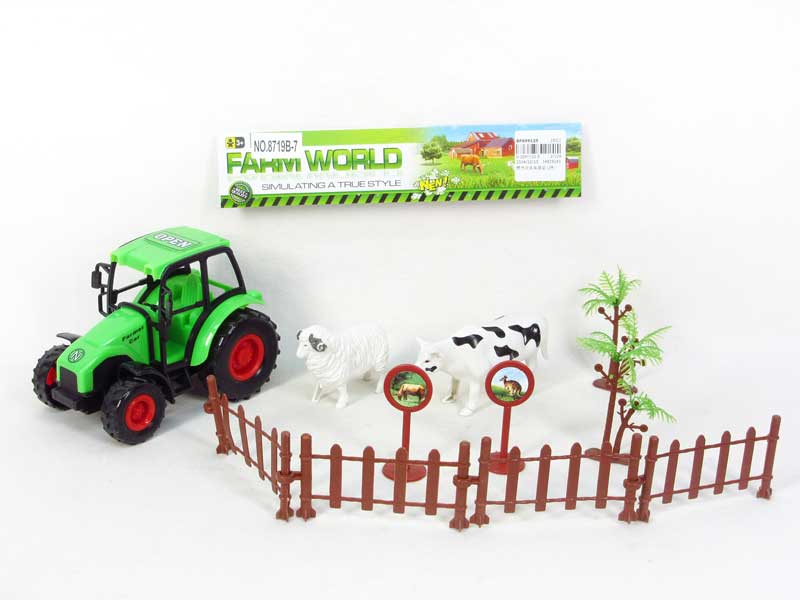 Friction Farmer Tractor Set(2C) toys