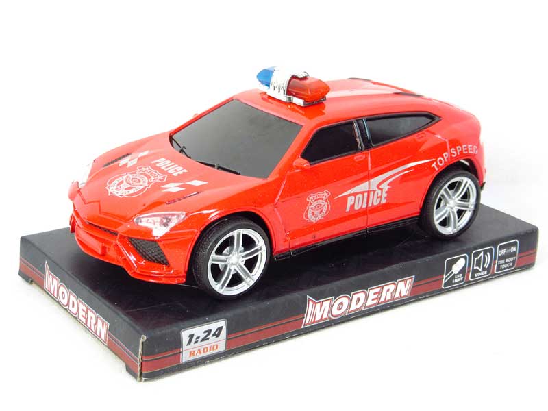 Friction Police Car W/L_M(2C) toys