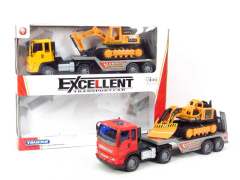 Friction Tow Truck & Free Wheel Construction Truck(2in1)
