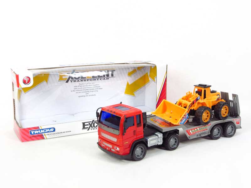 Friction Tow Truck & Free Wheel Construction Truck toys