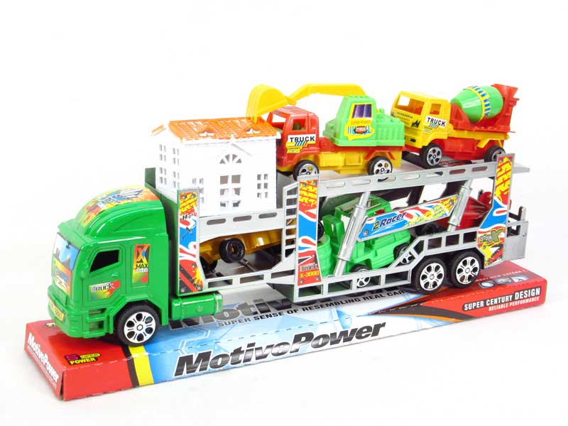 Friction Double Deck Trailer toys