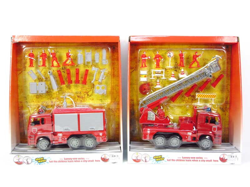 Friction Fire Engine Set(2S) toys