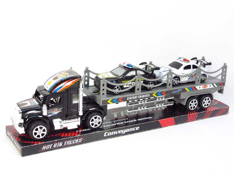 Friction Tow Truck & Free Wheel Police Car(2C) toys