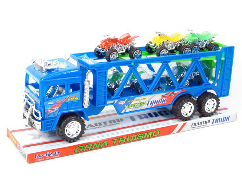 Friction Double Deck Trailer(2C) toys