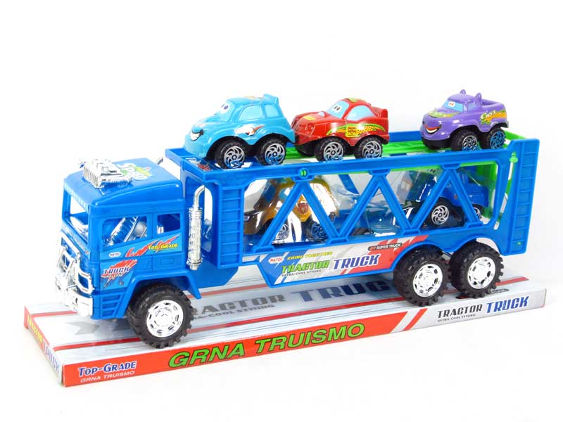 Friction Double Deck Trailer(2C) toys