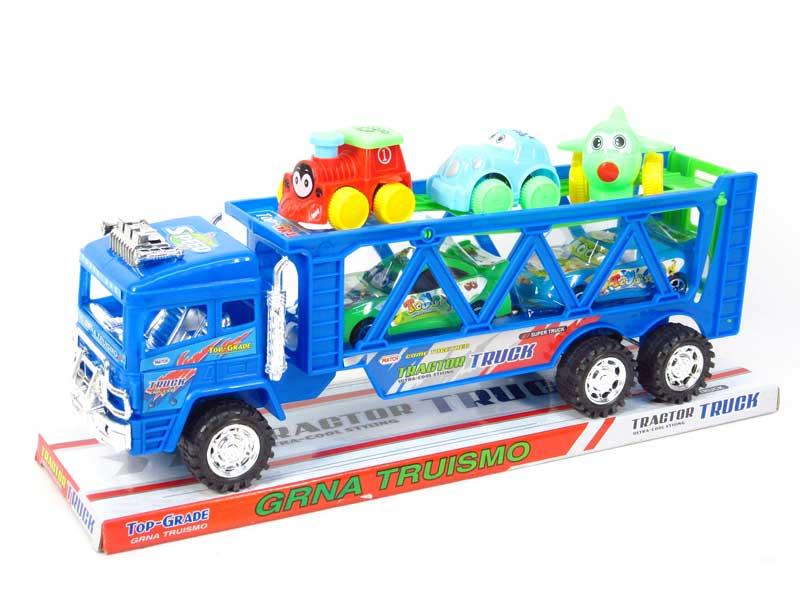 Friction Double Deck Trailer(2C) toys