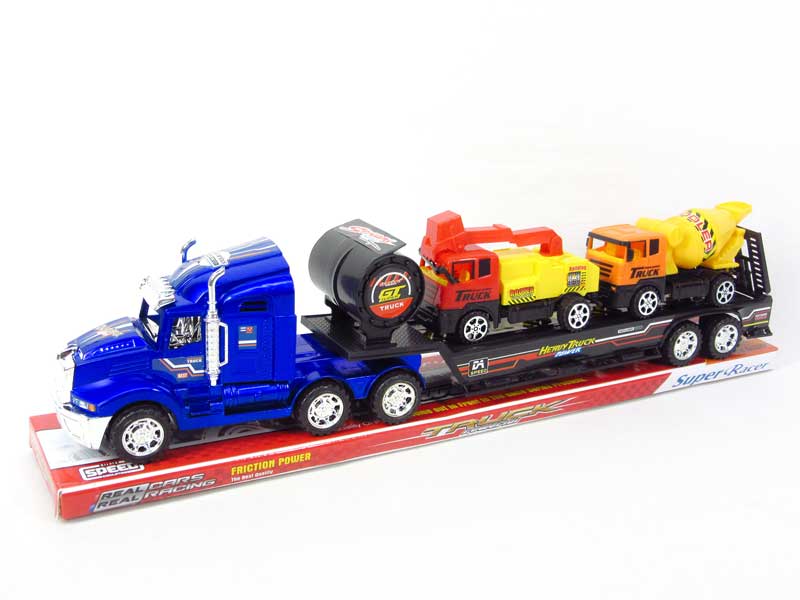 Friction Tow Free Wheel Construction Truck(4C) toys